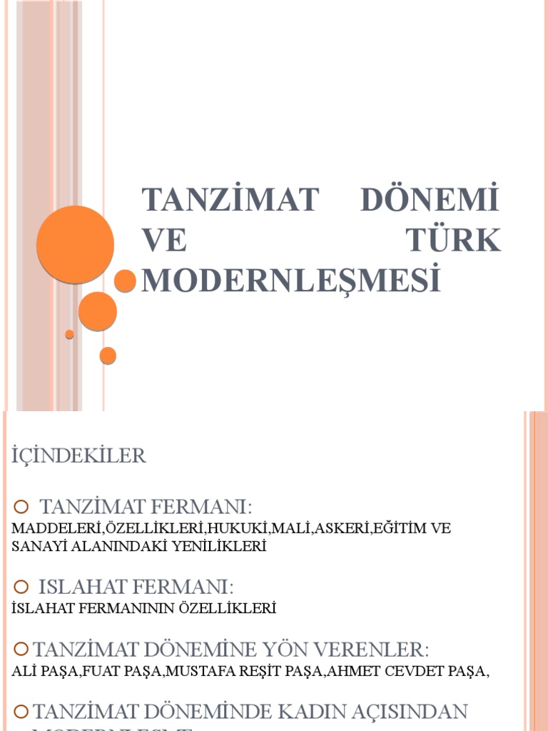 Tanzimat Donemi | PDF