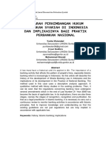 Sejarah Perkembangan Hukum Perbankan Syariah Di Indonesia Dan Implikasinya Bagi Praktik Perbankan Nasional