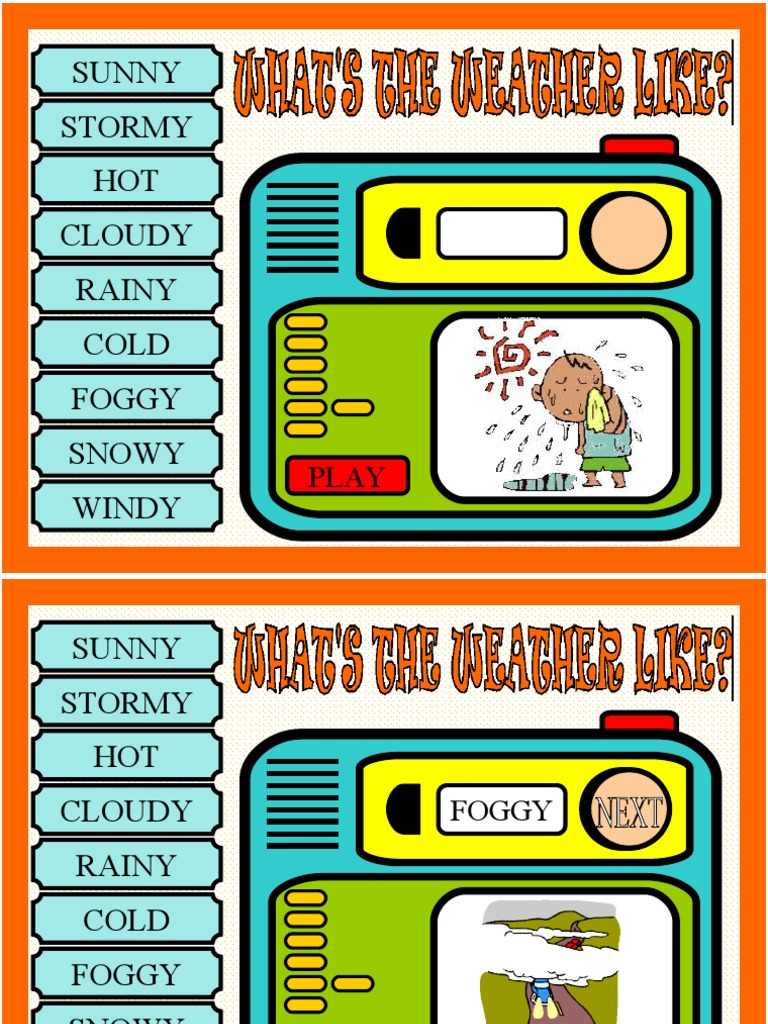 Weather Conditions for Play Activities | PDF