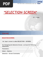 Selection Screen