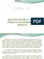 Tema 11. Delitos Contra La Cosa Pública o El Patrimonio Público