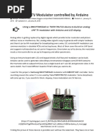 I2C Analog TV Modulator Controlled by Arduino