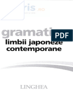 Gramatica Limbii Japoneze Contempotane