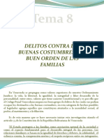 TEMA 8. DELITOS CONTRA LAS BUENAS COSTUMBRES Y EL BUEN ORDEN DE LA FAMILIA