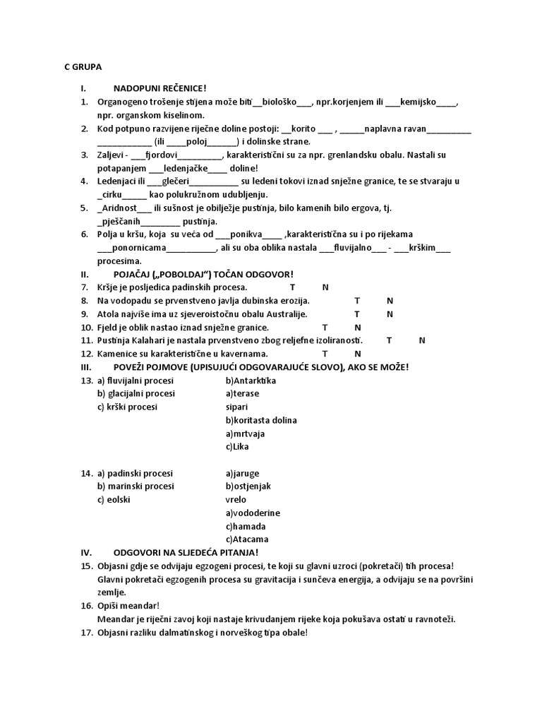 Riješeni Test | PDF