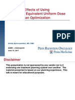 Dosimetric Effects of Using Generalized Equivalent Uniform Dose (gEUD) in Plan Optimization