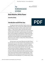 Black Rhythm, White Power - The Morningside Review