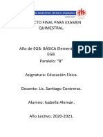 Proyecto Final para Examen Quimestral