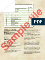 Sample File: Class Features