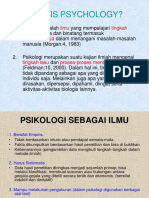 Pengertian Psikologi