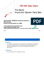 The Build - Important System Data Sets