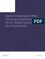 Top Six Considerations When Choosing An Identity As A Service Idaas Solution