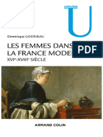 Les Femmes Dans La France Moderne XVIe XVIIIe Siècle Godineau Dominique