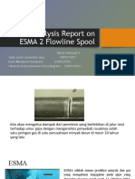 Failure Analysis Report On ESMA 2 Flowline Spool