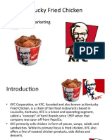 Kentucky Fried Chicken: - Four P's of Marketing Mix