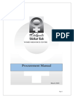 Procurement Manual: Women Resource Centre