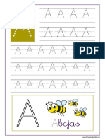 Fichas en PDF de Las Letras Del Abecedario en Mayuscula Para Imprimir