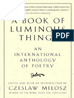 Milosz, Czeslaw - A Book of Luminous Things - An International Anthology of Poetry (Pesq.)
