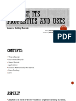 Advanced Building Materials: Properties and Applications of Asphalt