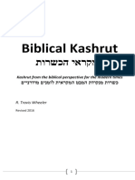 Biblical Kashrut 2016