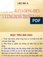 LEC 9S1.4 Tác Dụng Của Dòng Điện Và Ứng Dụng