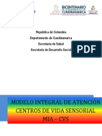 Modelo Integral de Atencion - Mia - Centros de Vida Sensorial - CVS