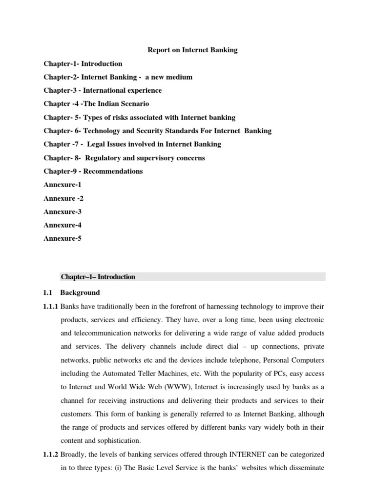 Project Report On Internet Banking | PDF | File Transfer Protocol ...