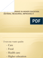 Quality Assurance in Higher Education