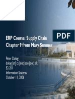 ERP Course: Supply Chain Chapter 9 From Mary Sumner