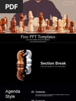 Chess Game Businessman PowerPoint Templates