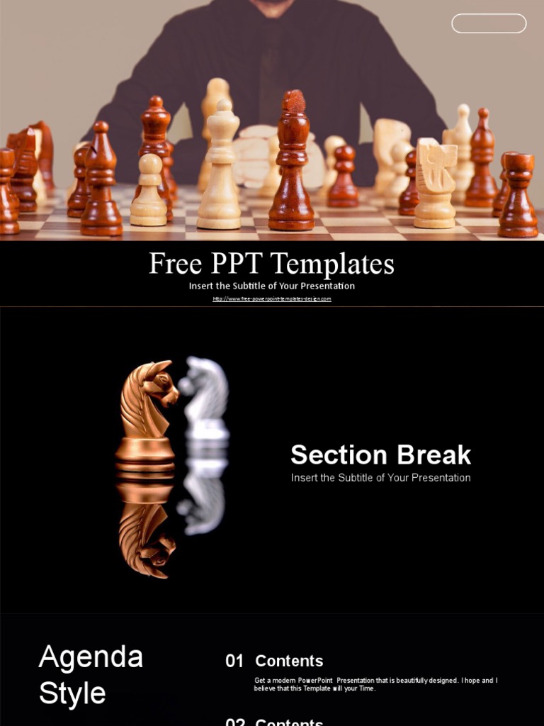 Chess Game Businessman PowerPoint Templates | PDF | Microsoft Power ...