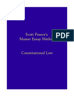 Scott Pearce's Master Essay Method Constitutional Law