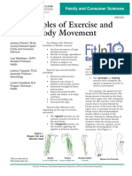 Principles of Exercise and Body Movement: Family and Consumer Sciences