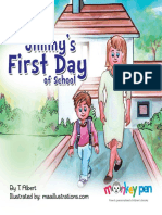 029 Jimmys First Day of School Free Childrens Book by Monkey Pen