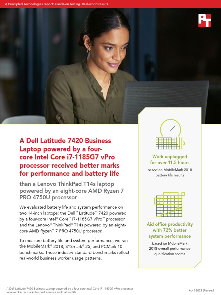 A Dell Latitude 7420 Business Laptop With An Intel Core I7-1185g7 Vpro ...