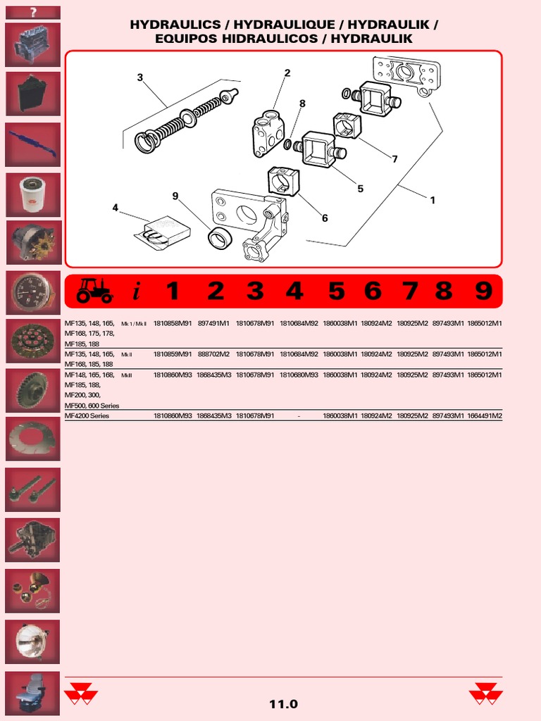 Hydraulic Equipment Parts List | PDF | Science & Mathematics ...