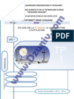 TP RDM - Etude de La Torsion D'une Poutre Cantilever - TP1 + Compte Rendu - Résistance Des Matériaux 6417