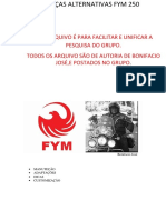 Peças Alternativas Fym 250