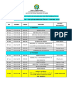 MATRIZ 2019 Horário Disciplinas Obrigatorias 2020-1 Nao Presencial