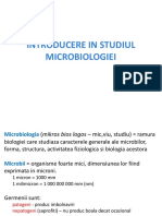 Curs I - Introducere in Studiul Microbiologiei