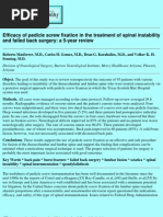 Download Efficacy of pedicle screw fixation in the treatment of spinal instability by Nick Tobing SN50123290 doc pdf