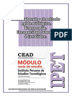 Salud Laboral Yel Método Epidemiológico. Ergonomía. Incapacidad Laboral e Invalidez