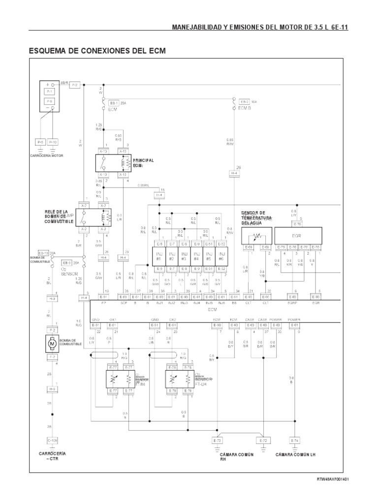 Diagrama eléctrico Isuzu Dmax 3.5 L | PDF | Relé | Vehículos