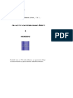 Gramática Do Hebraico Clássico e Moderno - Roberto Alves