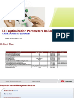 LTE Optimization Parameters Rollout Report