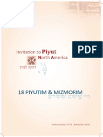 18+Piyutim+and+Mizmorim From+2010+Retreat
