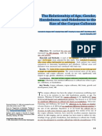 The Relationship of Age, Gender, Handedness, and Sidedness To The Size of The Corpus Callosum