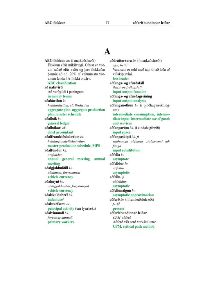 IcelandicEnglish and EnglishIcelandic Financial Dictionary PDF