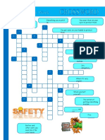 Safety at Work Crossword Crosswords Fun Activities Games Warmers Coolers Wo 37719