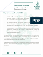 No Se Abate La Impunidad Castigando Inocentes: Libertad Inmediata para Raúl y Moisés